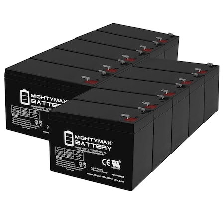 12V 9Ah SLA Battery Replacement For Powerware Unisys EBC-48 - 10PK